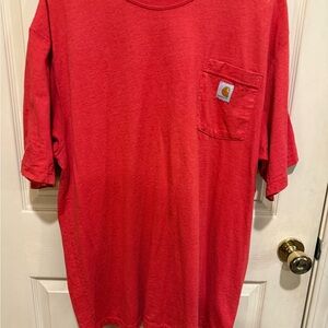 Carhartt Men's Vibrant Red Short Sleeve Tee